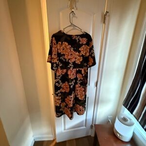 Floral Blue & Blush Maternity dress for Spring/ Summer